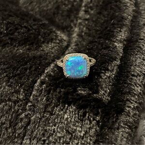 Sterling Silver Opal Ring